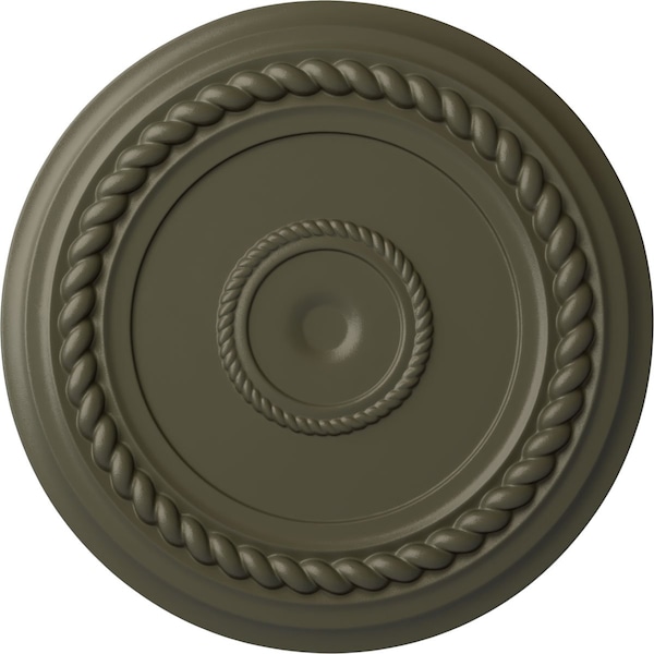 Ekena Millwork Alexandria Rope Ceiling Medallion (Fits Canopies up to 4 5/8"), 19 5/8"OD x 1 1/2"P, Witch Hazel CM18ALWHF - main